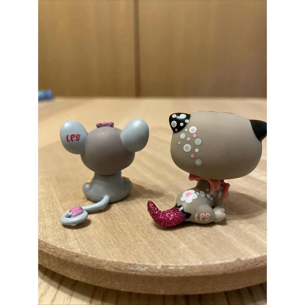 LPS Shimmer & Shine Sparkle Sea Otter #2152 + Gray Mouse #1203 G2 Lot